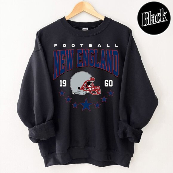 New England Football Style Crewneck Sweatshirt 91 - Picture 1 of 5